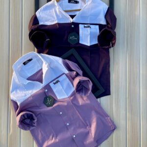 COACH Men's Pure Cotton Party Wear Shirt - Premium Bio-Wash Silky Soft Fabric