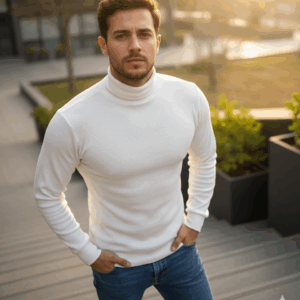 Edit style Premium Quality Turtle Neck T-Shirt