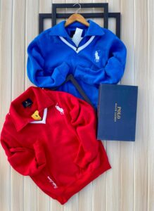 Premium Polo-Style V-Neck Sweatshirts