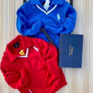 Premium Polo-Style V-Neck Sweatshirts