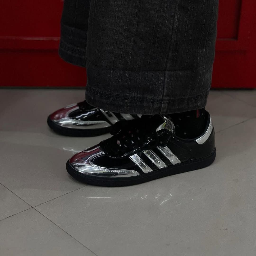 Adidas Originals Samba x Atmos 'Black Silver' Metallic (Euro 36-40) - Limited Edition 7A@ - Image 2