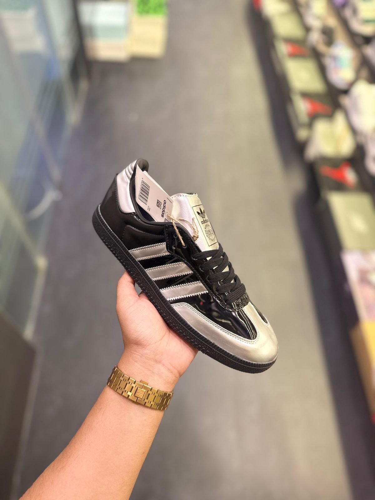 Adidas Originals Samba x Atmos 'Black Silver' Metallic (Euro 36-40) - Limited Edition 7A@ - Image 5