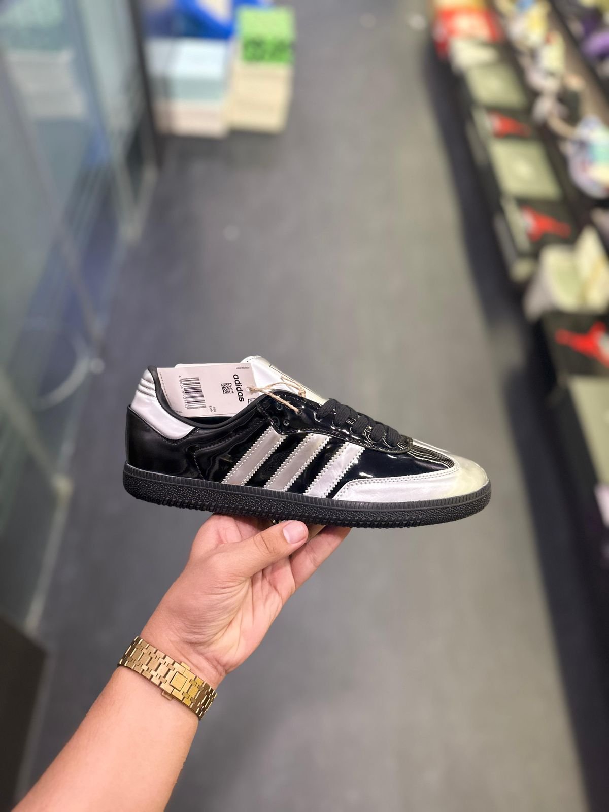 Adidas Originals Samba x Atmos 'Black Silver' Metallic (Euro 36-40) - Limited Edition 7A@ - Image 6