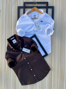 Premium Men's 100% Pure Cotton Solid Casual Shirt | Bio-Washed Silky Soft Fabri